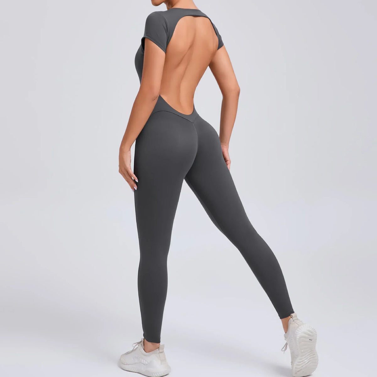 Women's Yoga Jumpsuit Fitness Sport Set Overalls Gym Clothing Wear Pilates Workout Clothes Women Short Sleeves Outfit Activewear