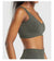 Sports Bra  Seamless Halter Neck Strap Bra Open Back Fitness Yoga Top Bras Support Women Workout Gym Crop Top