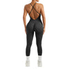 Jumpsuit Women One-piece Outfit  Sleeveless Square Neck  Bodysuit  Casual Streetwear Playsuits Sport Fitness Jumpsuit Women