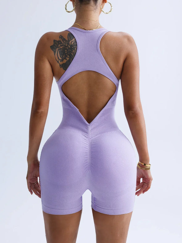 Jumpsuits Women Yoga Shorts Female Sleeveless Sport Romper Bodysuits Summer Yoga Playsuits Skinny Gym Fitness Outfits