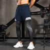 Men's Running Pants 2 in1 Double Layer Training Sweatpants Fitness Men's Jogging Pants Basketball Gym Running Pants Sportswear