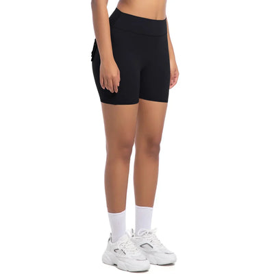 Womens Workout Shorts with Pockets Scrunch Butt Gym Biker Shorts High Waisted Booty Cargo Pants Yoga Running Leggings Activewear