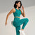 Women's sports fitness suit yoga running shock bra underwear slim leg lift hip tight base nine minutes trousers