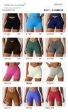 Women's fitness shorts  high-waisted buttock-lifting  tight  quick-drying  sporty yoga three-quarter shorts