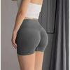 Women's fitness shorts  high-waisted buttock-lifting  tight  quick-drying  sporty yoga three-quarter shorts