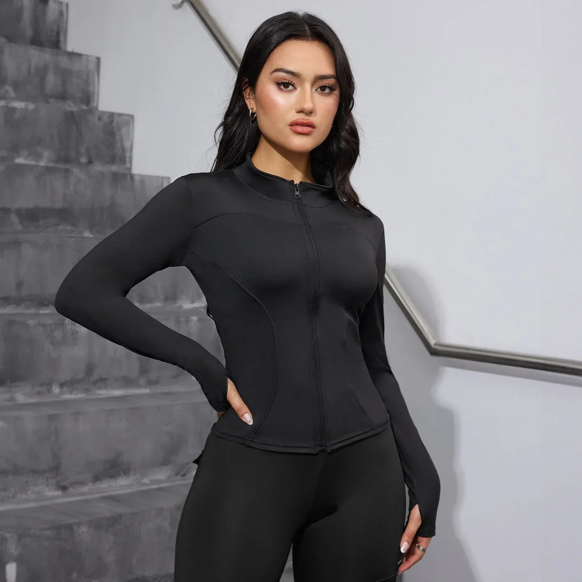 Women's Jacket Quick-drying Sun Protection Sport Coat Women's Tight Yoga Wear Long Sleeve Cardigan Running Fitness Jacket Zipper
