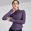 Women's Sports Fitness Long Sleeve Jacket New Yoga Clothing Tops Gym Tight Training Clothing Quick Dry Running Jacket