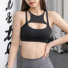 Fitness Sports Bra Gym Woman Sexy Hollow Push Up High Impact Shockproof Underwear Naked Crop Top Mujer Workout Women'S Yoga Bra