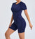 Short Jumpsuit Gym Clothes For Women Sportswear Fitness Overalls Backless Scrunch Booty Yoga Suit Sports Set Outfit