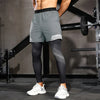 Men's Running Pants 2 in1 Double Layer Training Sweatpants Fitness Men's Jogging Pants Basketball Gym Running Pants Sportswear