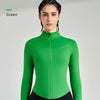Women's Sports Fitness Long Sleeve Jacket New Yoga Clothing Tops Gym Tight Training Clothing Quick Dry Running Jacket
