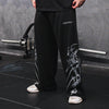 Unisex Streetwear Gym Pants Men Women Casual Drawstring Loose Fit Workout Wide Leg Trousers Jogger Alternative Fitness Fashion