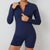 Women Gym Suits Women V Back Scrunch Whole Suit Push Up Sports Suit Women Fitness Suit with Zipper Training Clothes One-Piece
