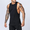 Men's Gym Clothing Summer Fitness Cotton Tank Top Men Jogging Bodybuilding Sleeveless Shirt Breathable O-Neck Casual Muscle Vest