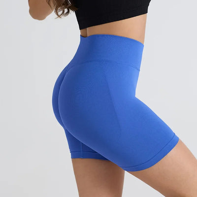 Women Yoga Shorts High Waist Gym Workout Shorts Fitness Yoga Lift Butt Fitness Ladies Yoga Gym Running Short Pants Sportswear
