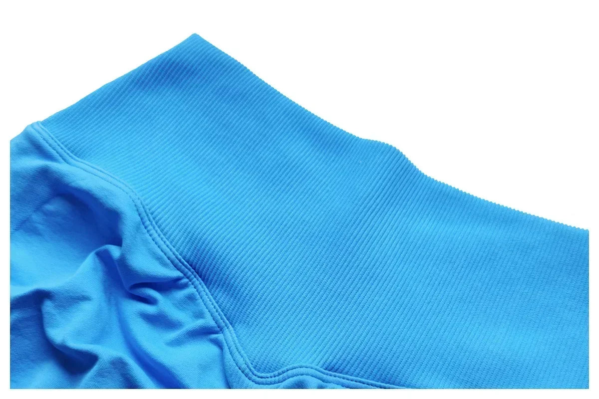 Women's fitness shorts  high-waisted buttock-lifting  tight  quick-drying  sporty yoga three-quarter shorts