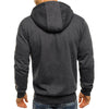Men's hooded jacket Casual long-sleeved hoodie Zipper Gym sports hoodie Spring and Autumn