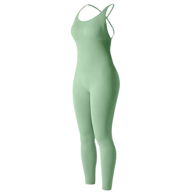 Jumpsuit Women One-piece Outfit  Sleeveless Square Neck  Bodysuit  Casual Streetwear Playsuits Sport Fitness Jumpsuit Women