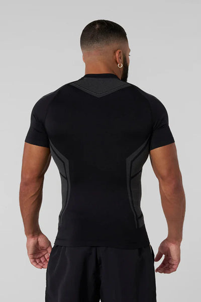 2025 YOUNGAL New Men's Fitness T-shirts clothing  sports Tshirt tights high elastic training short sleeve fitness man clothing