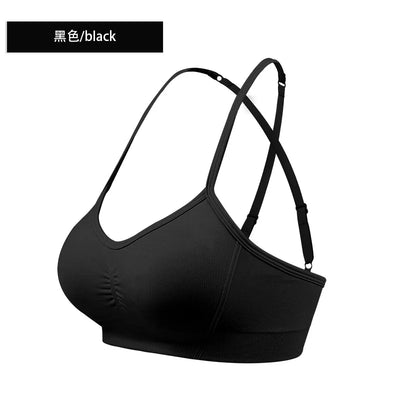 Womens Sports Bra Open Back Workout Yoga Top Workout Bras Yoga Bras Halter Top for Yoga Gym Workout Fitness