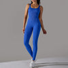 Women's Fitness seamless jumpsuit Solid Color Sports Jumpsuit Fitness Yoga Suit Jumpsuit Set Summer Ribbed Shapewear
