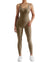 Jumpsuit Women One-piece Outfit  Sleeveless Square Neck  Bodysuit  Casual Streetwear Playsuits Sport Fitness Jumpsuit Women