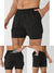 2025New Men Running Shorts Gym Sports Shorts 2 In 1 Quick Dry Workout Training Gym Fitness Jogging Short Pants Summer Men Shorts