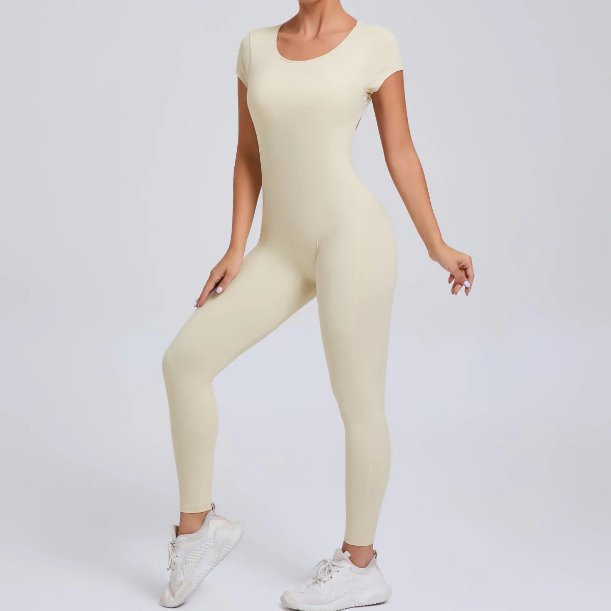 Women's Yoga Jumpsuit Fitness Sport Set Overalls Gym Clothing Wear Pilates Workout Clothes Women Short Sleeves Outfit Activewear