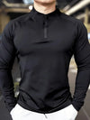 Men's sports semi-zipper jacket - Quick-drying, moisture-wicking, perfect for gyms, running and outdoor activities