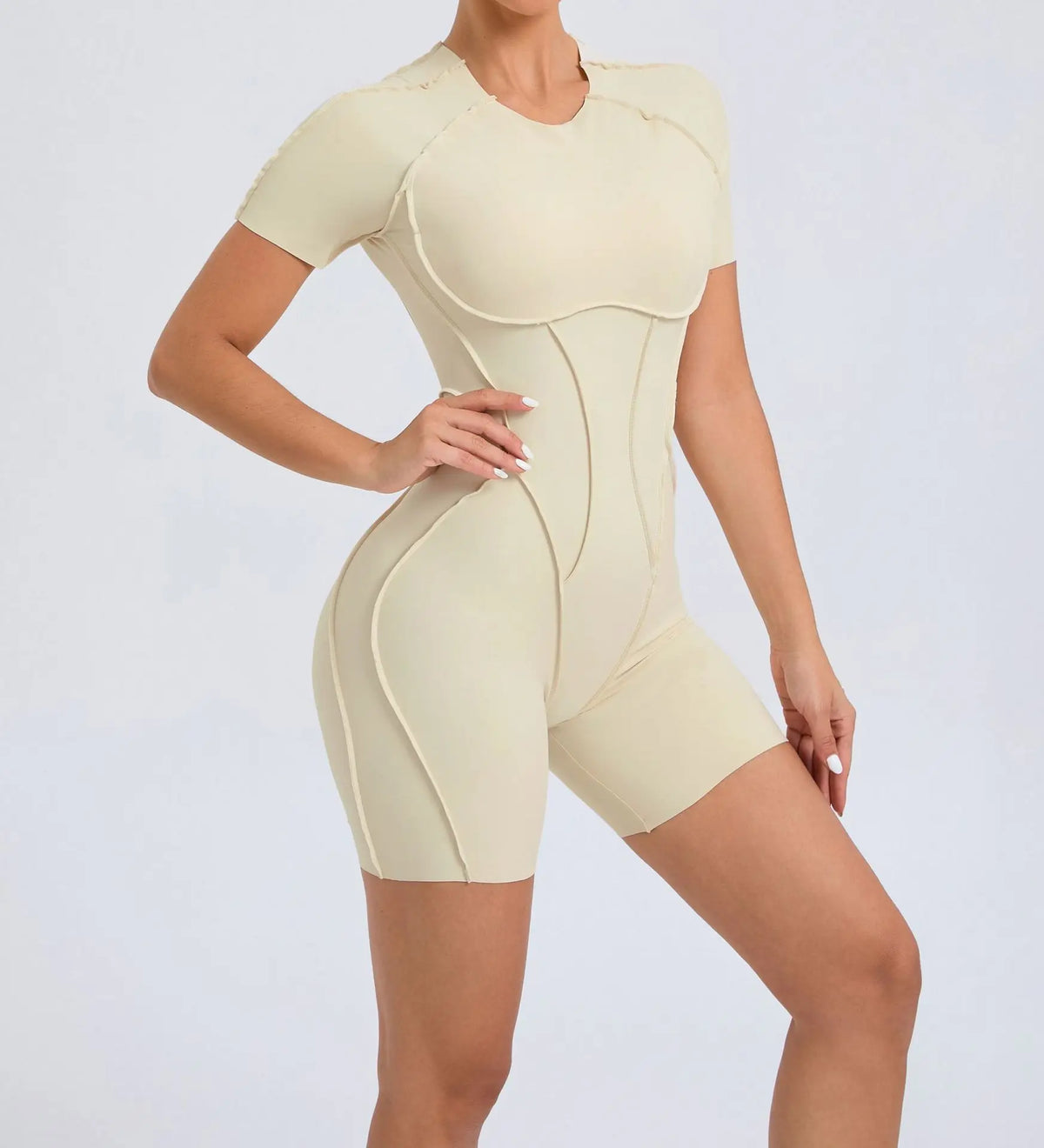 Short Jumpsuit Gym Clothes For Women Sportswear Fitness Overalls Backless Scrunch Booty Yoga Suit Sports Set Outfit
