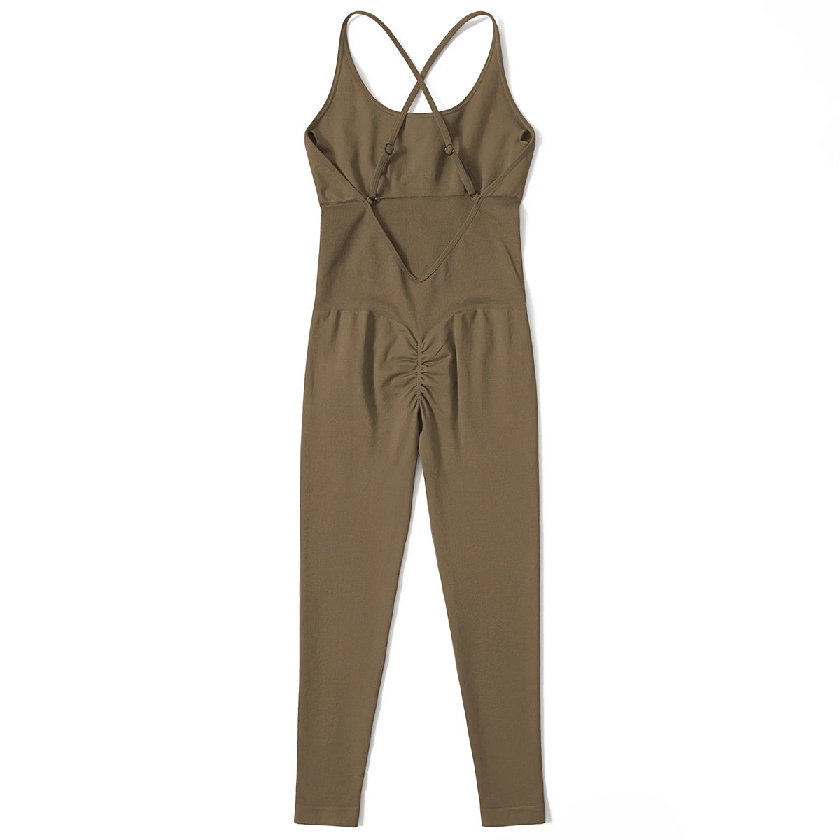 Jumpsuit Women One-piece Outfit  Sleeveless Square Neck  Bodysuit  Casual Streetwear Playsuits Sport Fitness Jumpsuit Women