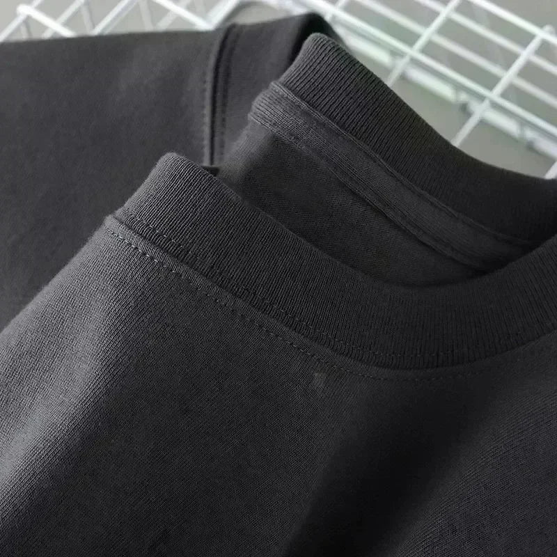 2025 Men's and Women's Fitness Short-sleeved T-shirts, Loose Cotton Round-neck T-shirts, Trendy and Fashionable