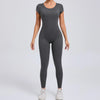 Women's Yoga Jumpsuit Fitness Sport Set Overalls Gym Clothing Wear Pilates Workout Clothes Women Short Sleeves Outfit Activewear
