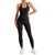 Jumpsuit Women One-piece Outfit  Sleeveless Square Neck  Bodysuit  Casual Streetwear Playsuits Sport Fitness Jumpsuit Women