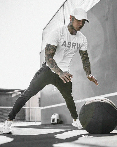 Fitness Gym Shirt Men Basketball Jersey Short Sleeve Sport T Shirt Exercise Training Shirts Bodybuilding Workout Running T-Shirt