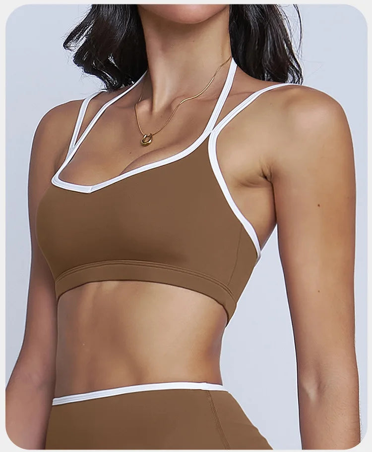 Women Sports Bra High Strength Push Up Top Fitness Underwear Yoga Bras Sport Tops for Women Breathable Running Vest Gym Wear