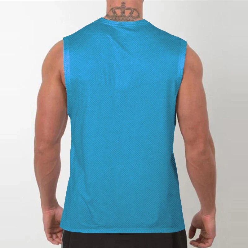 Mens Gym Tank Tops Animal Print Mesh Bodybuilding Clothing Fitness Sleeveless Shirt Quick Dry Basketball Jerseys Sports Vest