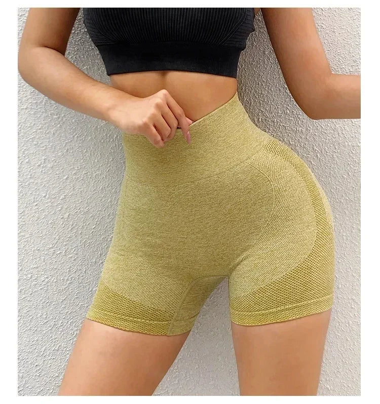 Short Gym Women‘s Gym Shorts High Elasticity Yoga Clothing Absorbent Short Sets Push Up Pants Cycling Jogging Fitness Legging