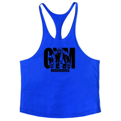 Gym Bodybuilding Tank Tops Fashion Y-back Suspenders Vests Cotton Breathable Sleeveless Singlets Mens Fitness Muscle Sport Shirt