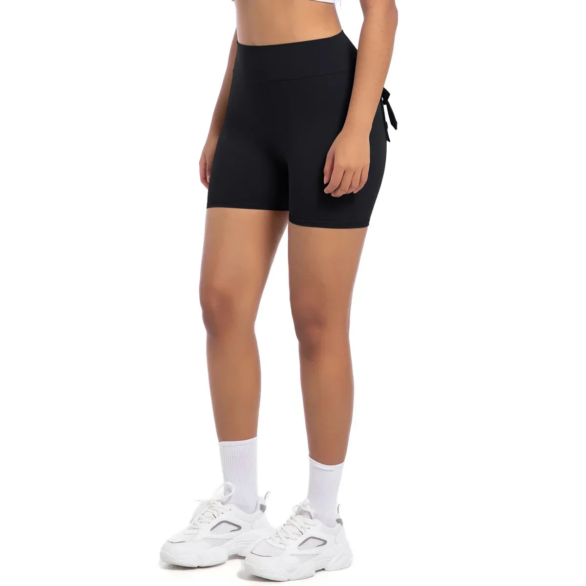Womens Workout Shorts with Pockets Scrunch Butt Gym Biker Shorts High Waisted Booty Cargo Pants Yoga Running Leggings Activewear