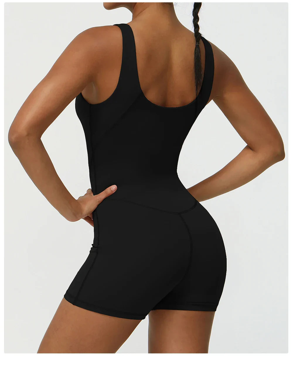 Women Fitness Jumpsuit Sleeveless Shorts Set Tank Top Yoga Gym Activewear Training Running Jumpsuit