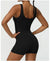 Women Fitness Jumpsuit Sleeveless Shorts Set Tank Top Yoga Gym Activewear Training Running Jumpsuit