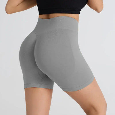 Women Yoga Shorts High Waist Gym Workout Shorts Fitness Yoga Lift Butt Fitness Ladies Yoga Gym Running Short Pants Sportswear