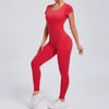 Women's Yoga Jumpsuit Fitness Sport Set Overalls Gym Clothing Wear Pilates Workout Clothes Women Short Sleeves Outfit Activewear
