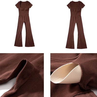 Gym Fitness Overalls Woman Sportswear Push Up Sporty  2024 Sport Sets Women Outfit Yoga Clothes Black Rompers Jumpsuits Women