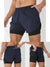 2025New Men Running Shorts Gym Sports Shorts 2 In 1 Quick Dry Workout Training Gym Fitness Jogging Short Pants Summer Men Shorts