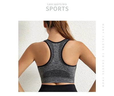 Women's Workout Sports Bras Fitness Backless Padded Ivy Low Impact Bra Yoga Crop Tank Top