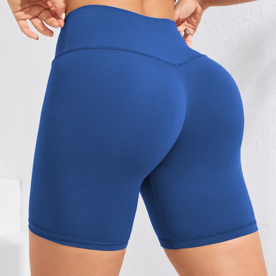 Yoga Shorts Women Fitness Shorts Girl Running High Waist Short Quick Drying Squat Proof Cycling Workout Gym Tight  Shorts Black
