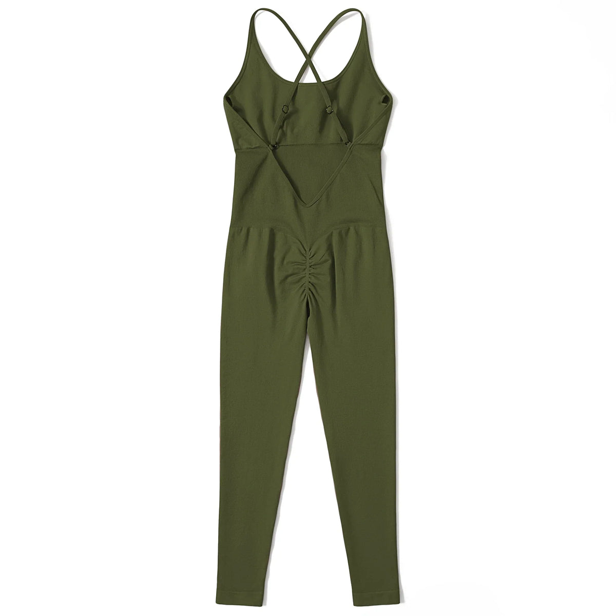Jumpsuit Women One-piece Outfit  Sleeveless Square Neck  Bodysuit  Casual Streetwear Playsuits Sport Fitness Jumpsuit Women
