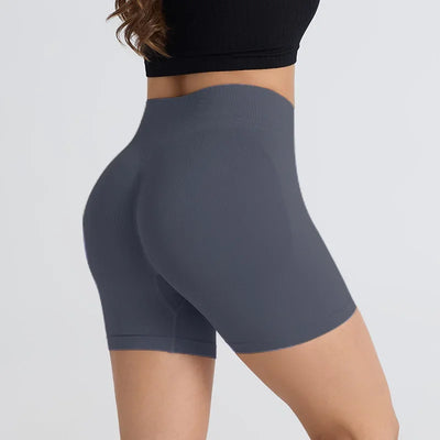 Women Yoga Shorts High Waist Gym Workout Shorts Fitness Yoga Lift Butt Fitness Ladies Yoga Gym Running Short Pants Sportswear